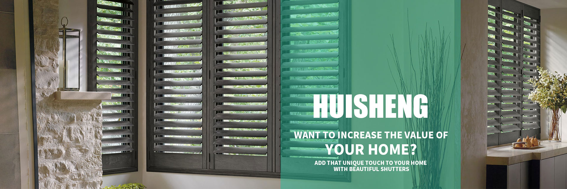 Add that unique touch to your home with beautiful shutters.